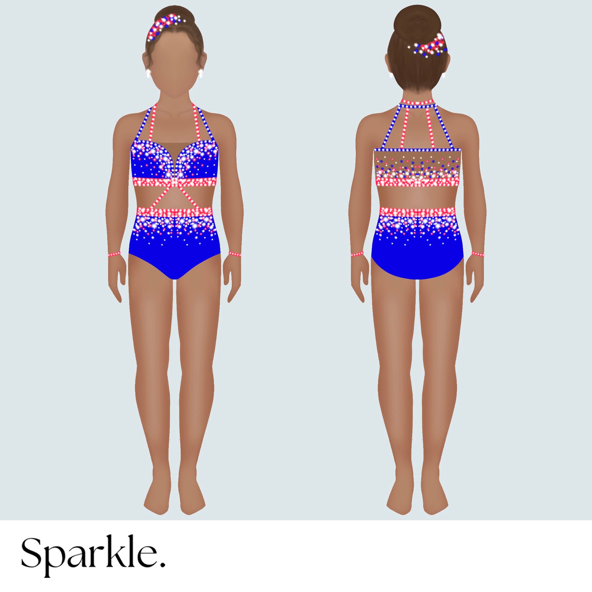 Blue Voltage - CHOOSE CUSTOM COLORS - 25% Deposit to Reserve