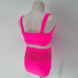 Child 6 | Party Base + Beaded Fringe - Neon Pink - Sparkle Worldwide