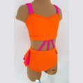Child 8 | Party with Frills | Orange & Hot Pink - Sparkle Worldwide