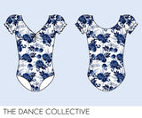 DC Puff Shoulder Floral Leotard - Sparkle Worldwide