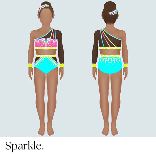 Electric Glam - CHOOSE CUSTOM COLORS - 25% Deposit to Reserve - Sparkle Worldwide