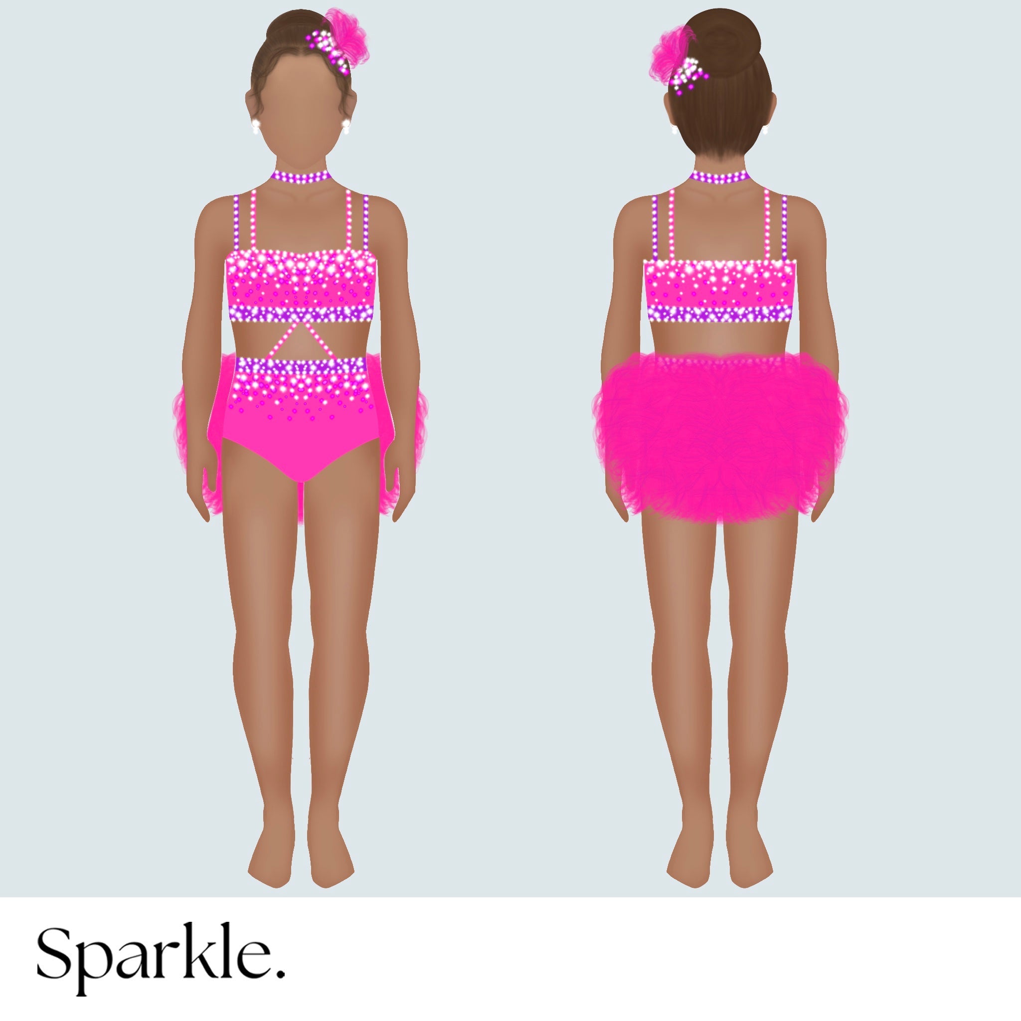 Feather Fizz - CHOOSE CUSTOM COLORS - 25% Deposit to Reserve - Sparkle Worldwide