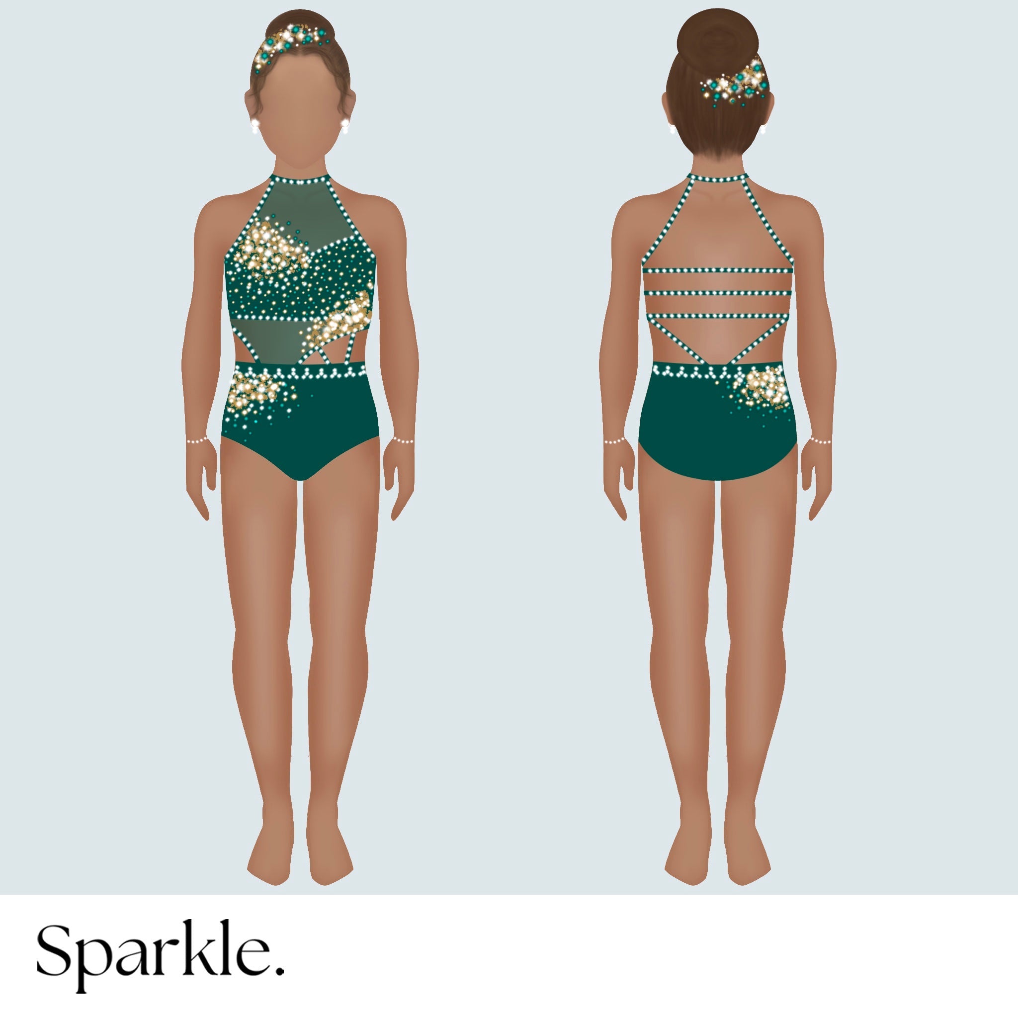 Forest Glam - CHOOSE CUSTOM COLORS - 25% Deposit to Reserve - Sparkle Worldwide