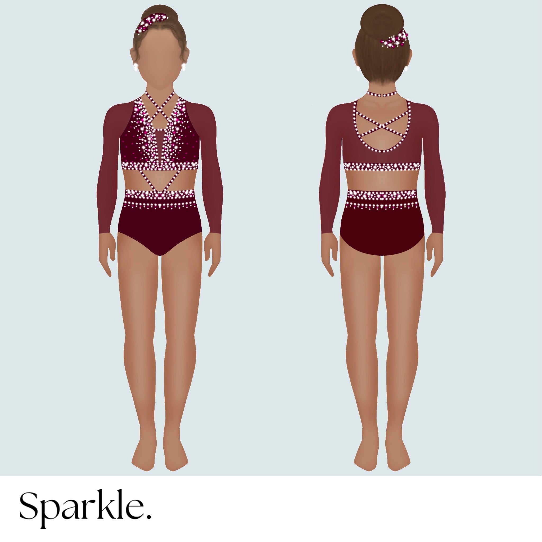 Garnet Glimmer - CHOOSE CUSTOM COLORS - 25% Deposit to Reserve - Sparkle Worldwide