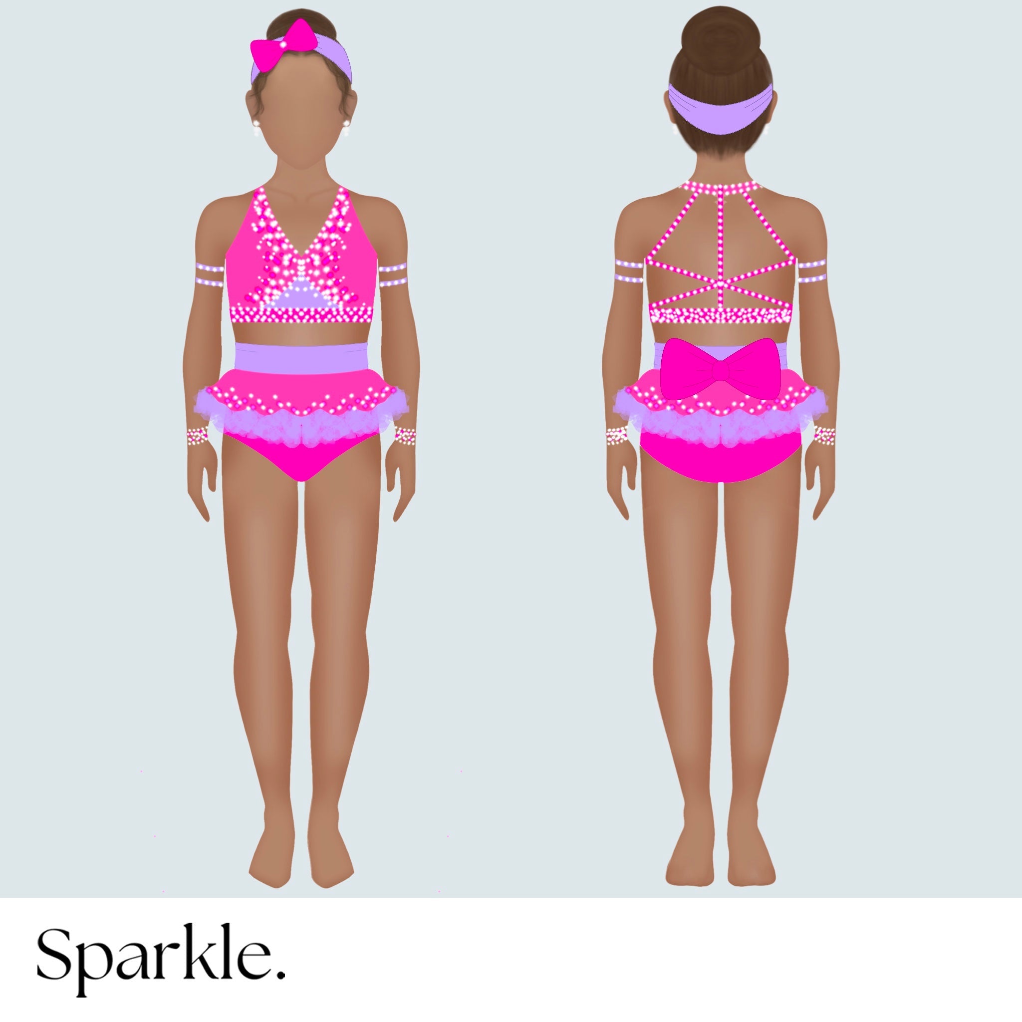 Lavender Flare - CHOOSE CUSTOM COLORS - 25% Deposit to Reserve - Sparkle Worldwide