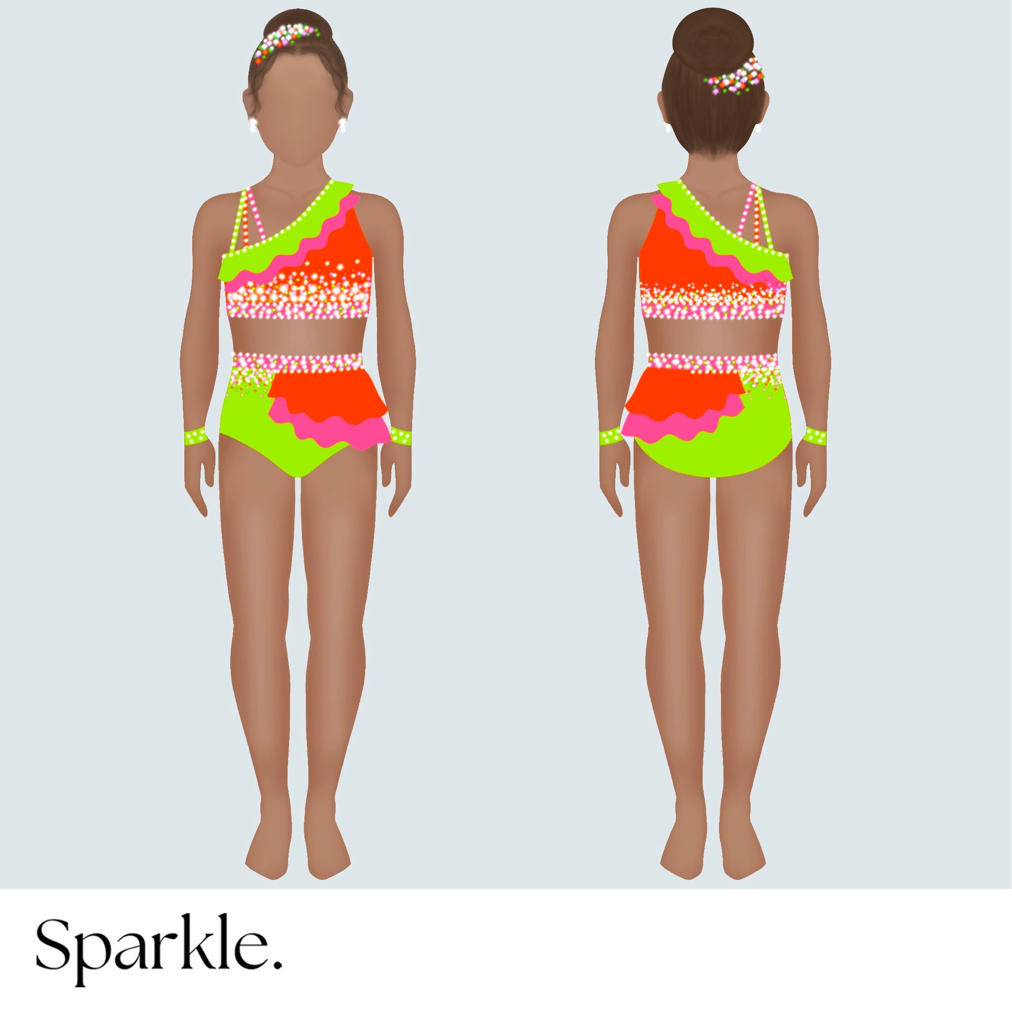 Paradise Style - CHOOSE CUSTOM COLORS - 25% Deposit to Reserve - Sparkle Worldwide