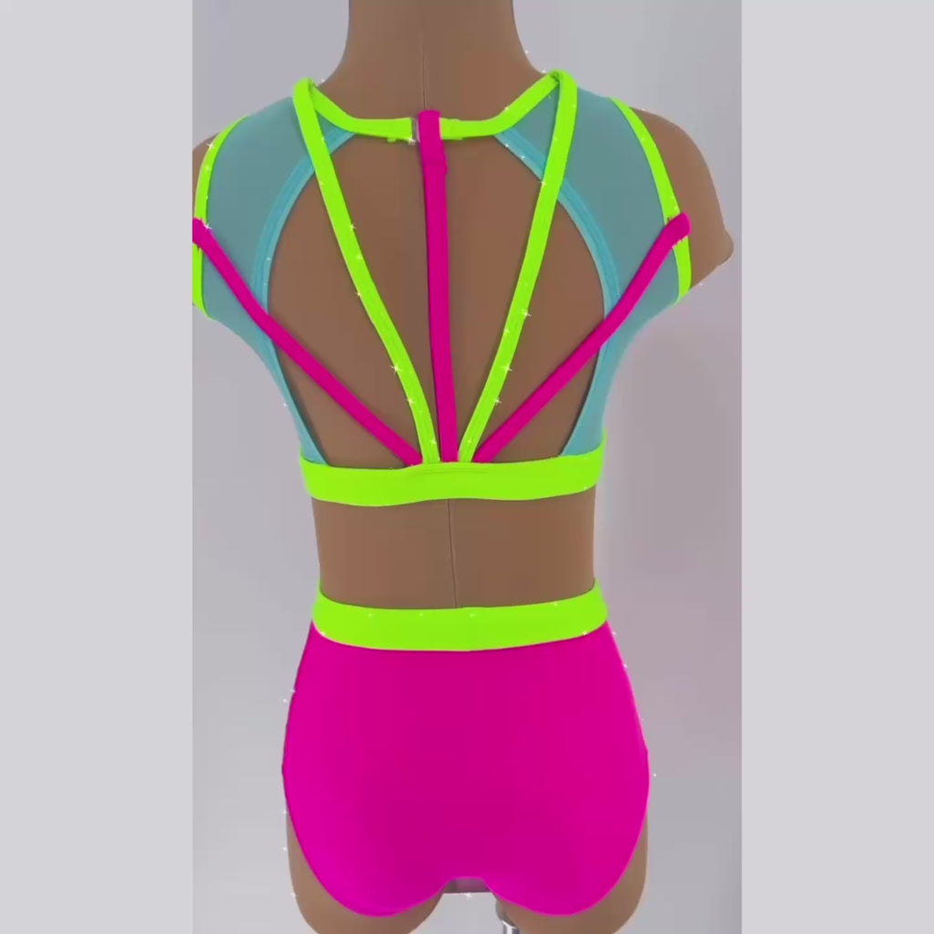 Child 8 | Charisma | Pink, Aqua & Neon Green