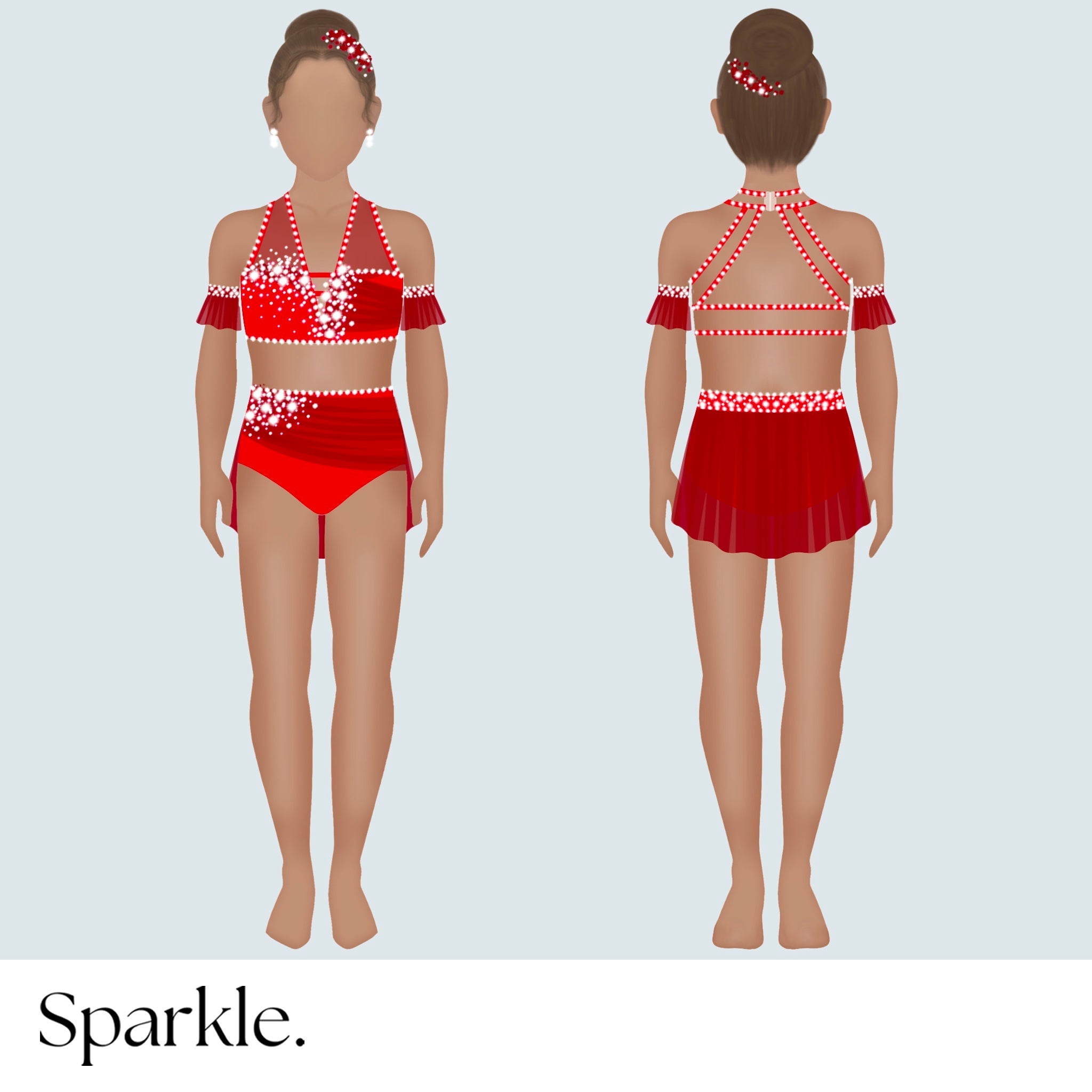 Rosy Romance - CHOOSE CUSTOM COLORS - 25% Deposit to Reserve - Sparkle Worldwide