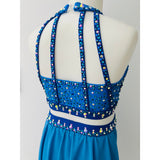 Child 10 | Blue on Blue Lyrical Dance Costume - Sparkle Worldwide