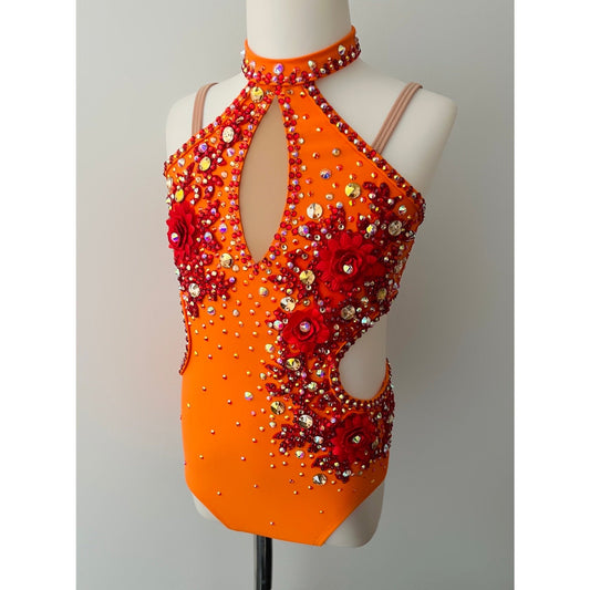 Child 10 | Fiesta Flame Jazz Costume - Sparkle Worldwide