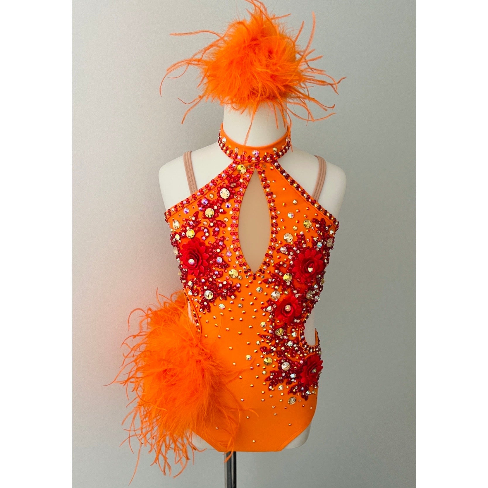 Child 10 | Fiesta Flame Jazz Costume - Sparkle Worldwide