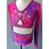 Child 10 | Pink & Purple Ombre Jazz Costume - Sparkle Worldwide