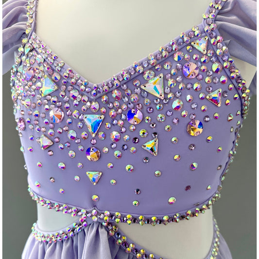 Child 8 | Lavender Lyrical Dance Costume - Sparkle Worldwide