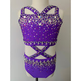 Child 8 | Purple Jazz Dance Costume - Sparkle Worldwide