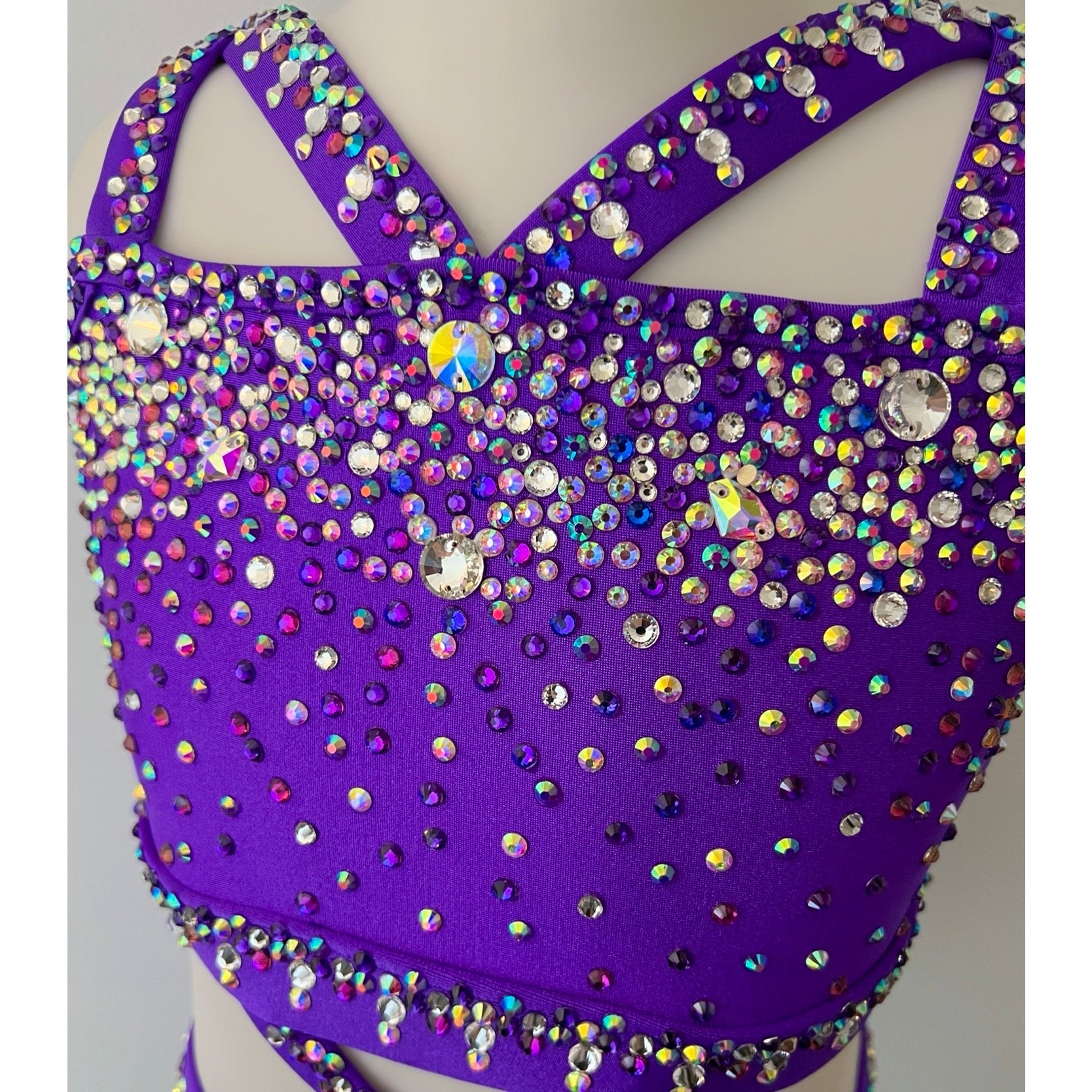 Child 8 | Purple Jazz Dance Costume - Sparkle Worldwide