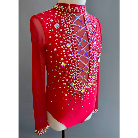 Child 8 | Ruby Red Jazz Dance Costume - Sparkle Worldwide