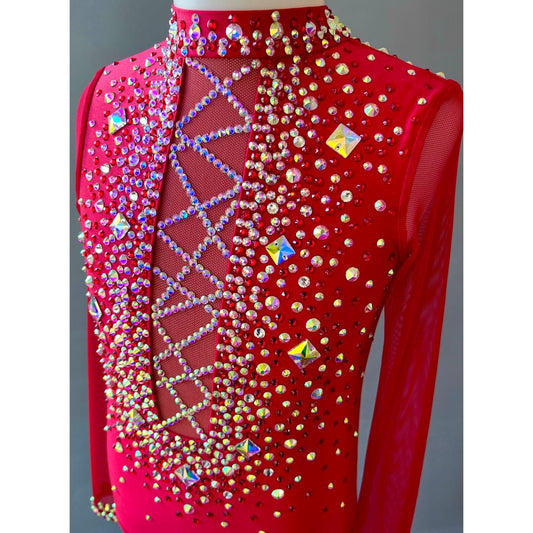 Child 8 | Ruby Red Jazz Dance Costume - Sparkle Worldwide