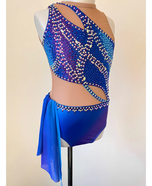 Size 10 | Dream Purple/Blue Lyrical Dance Costume - Sparkle Worldwide
