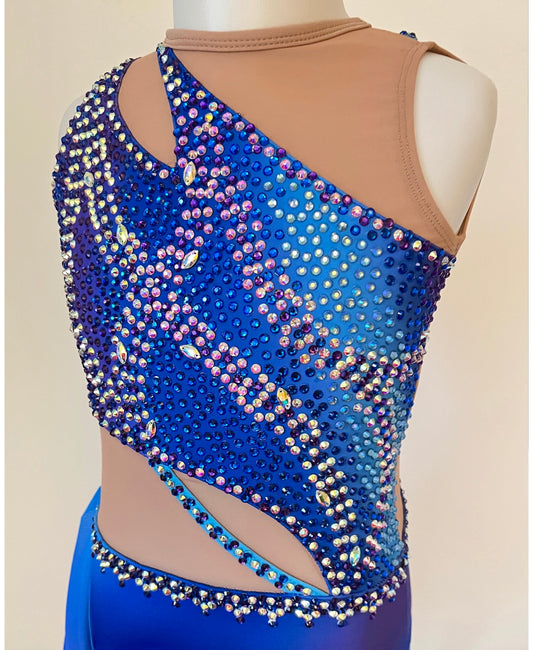 Size 10 | Dream Purple/Blue Lyrical Dance Costume - Sparkle Worldwide