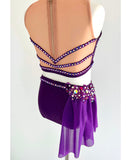 Size 12 | Plum Lyrical Dance Costume - Sparkle Worldwide