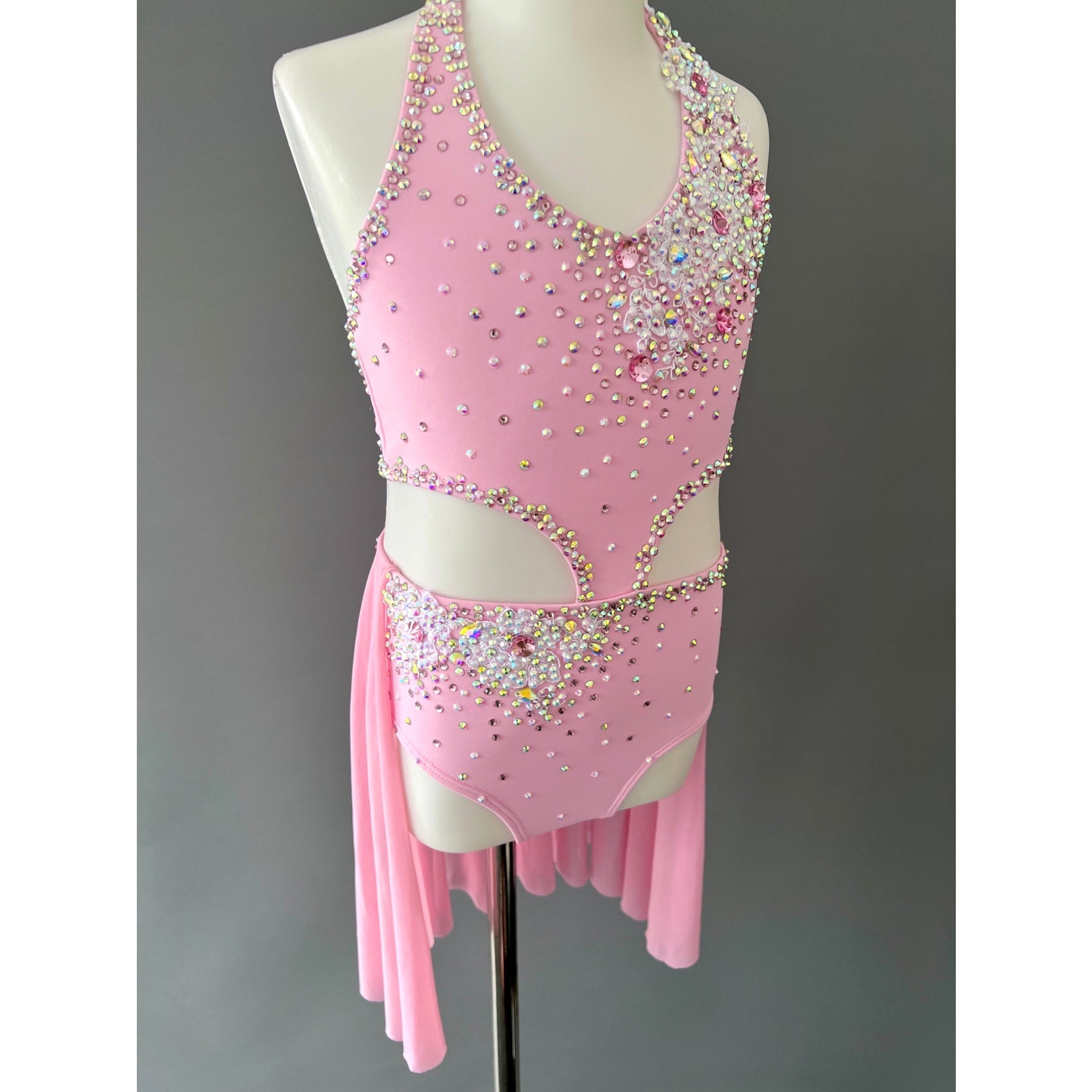Size 6 | Cotton Candy Pink Lyrical Dance Costume - Sparkle Worldwide