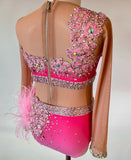 Size 6 | Pink on Pink Jazz Dance Costume - Sparkle Worldwide