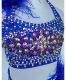 Size 8 | Blue Diamond Jazz Dance Costume - Sparkle Worldwide