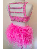 Size 8 | Bubblegum Pink Jazz Dance Costume - Sparkle Worldwide