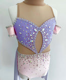 Size 8 | Pale Pink & Lilac Lyrical Dance Costume - Sparkle Worldwide