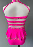 Size 8 | Super Pink Jazz Dance Costume - Sparkle Worldwide