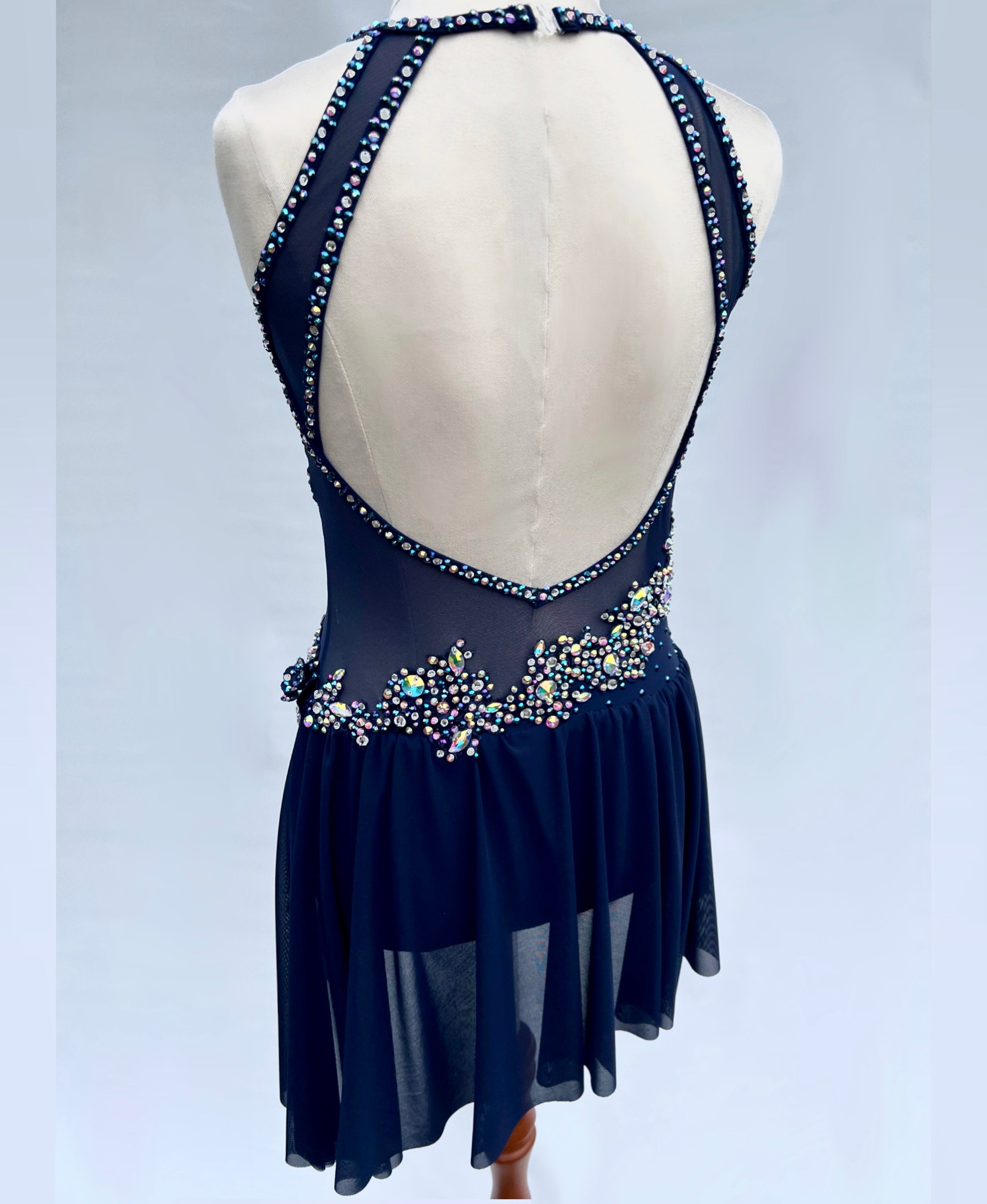 Size AXS  Navy Blue Lyrical Dance Costume – Sparkle Worldwide